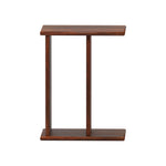 Load image into Gallery viewer, C-Shaped Solid Wood Side Table