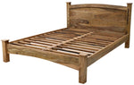 Load image into Gallery viewer, Rustic Solid Sheesham Wood Bed Frame with Natural Finish