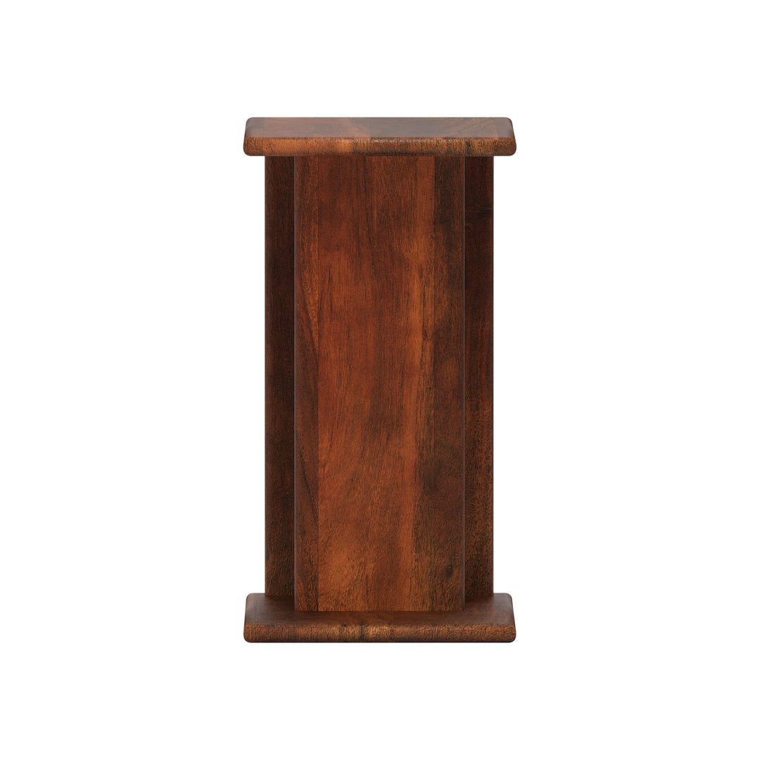 C-Shaped Solid Wood  Side Table