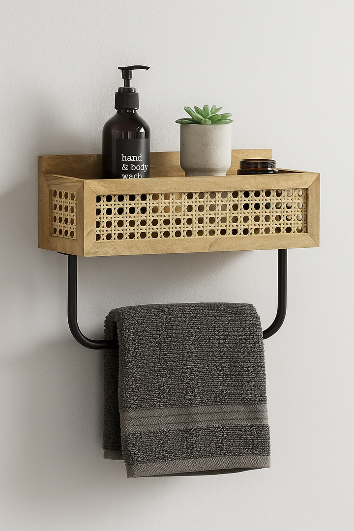 Rattan Towel Rail