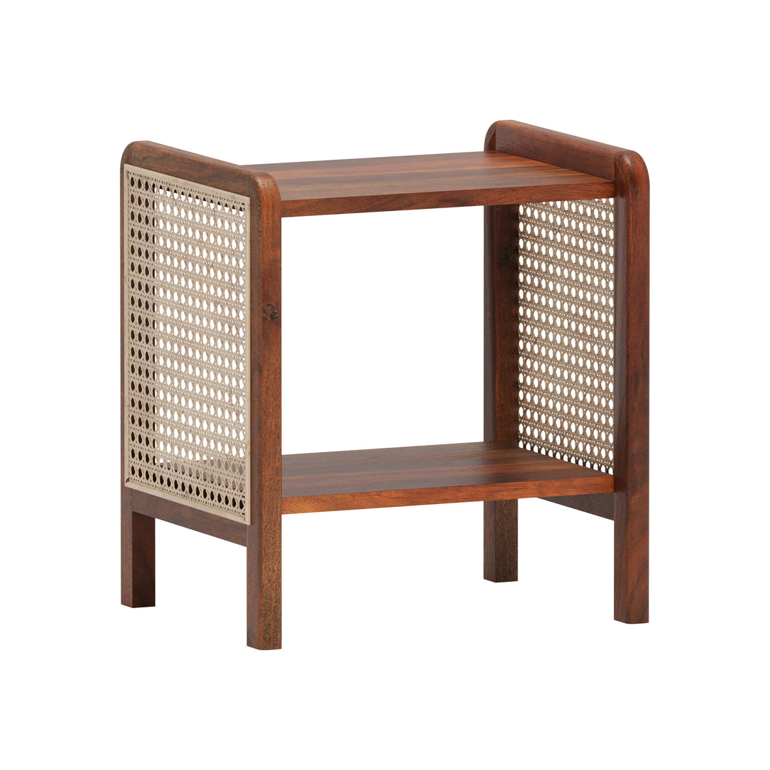 Natural Cane Side Table