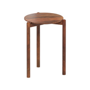 Solid Wood Round Side Table