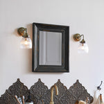 Load image into Gallery viewer, Vintage Wall Mirror with Industrial Light Fixtures
