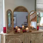 Load image into Gallery viewer, Triple Arch Mirror with Wooden Frame and Folding Panels
