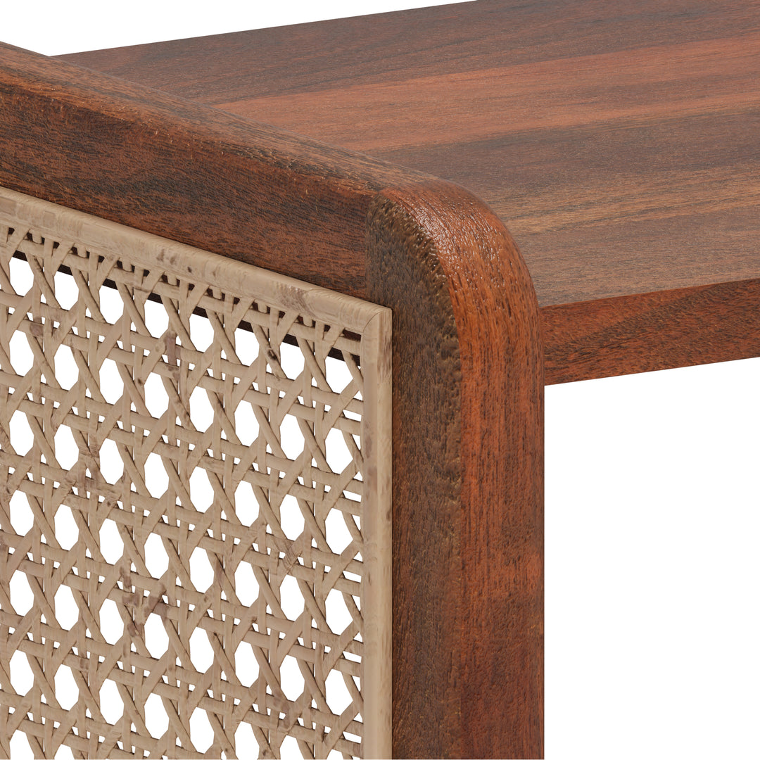 Natural Cane Side Table