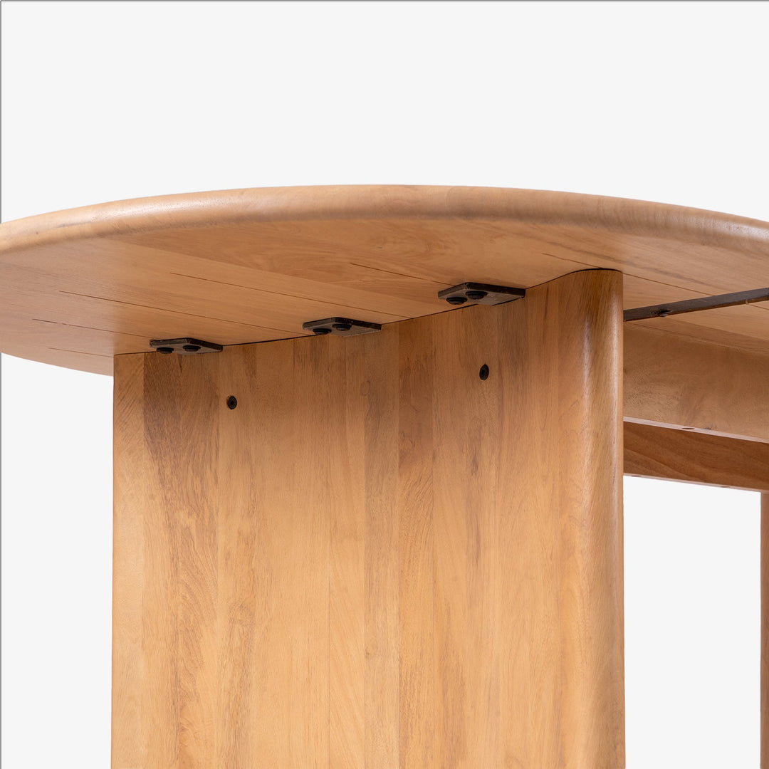 Serene Oval Dining Table in Natural Wood