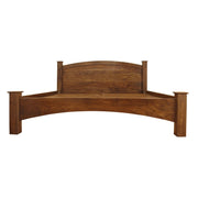 Rustic Solid Sheesham Wood Bed Frame with Natural Finish