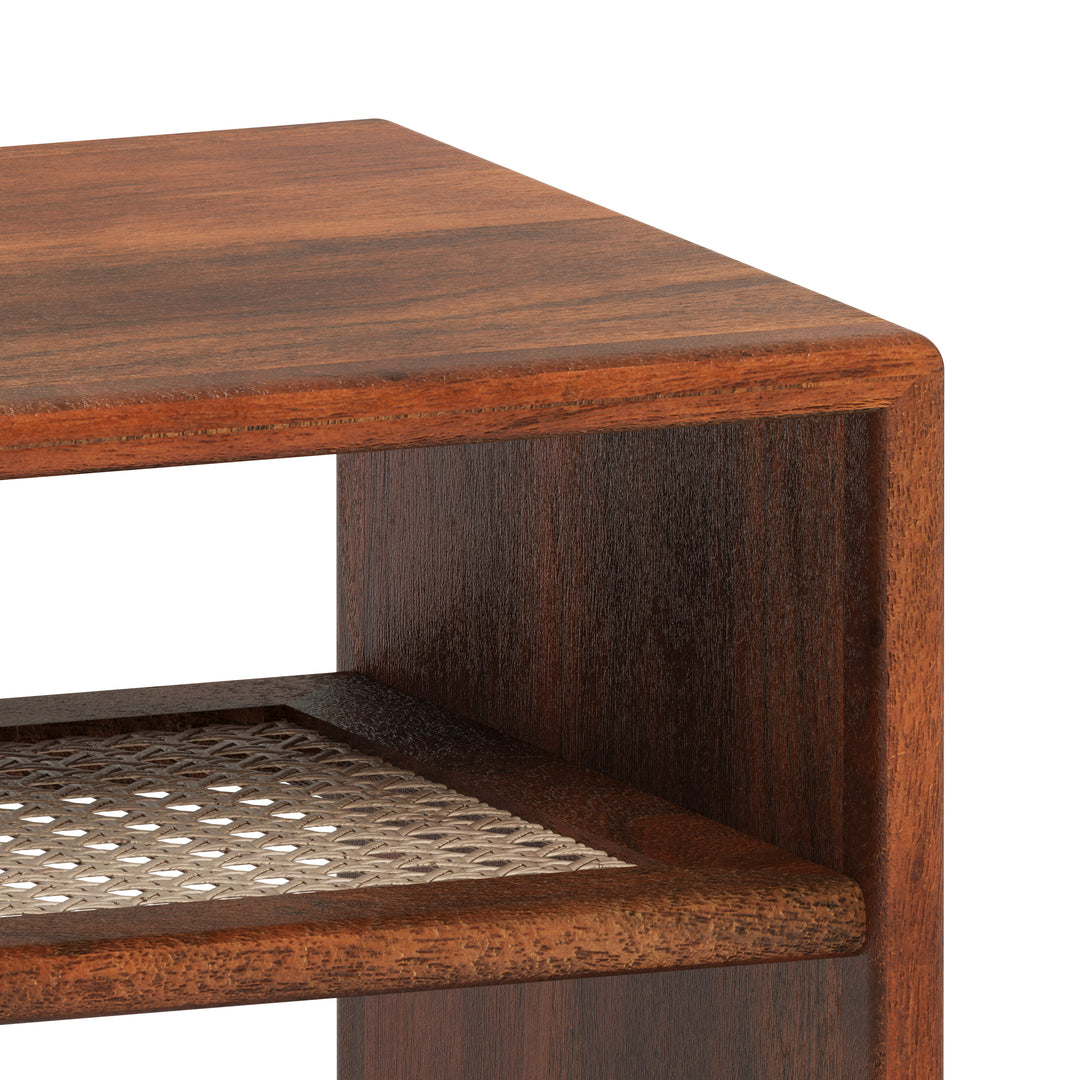 Versa Cane Wood Table