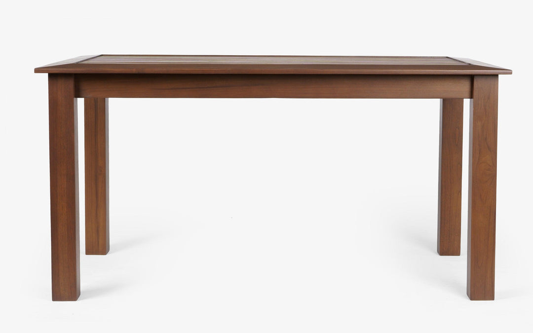 Classic Wooden Dining Table with Slatted Top