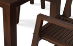 Load image into Gallery viewer, Elegant Wooden Outdoor Dining Set with 4 Armchairs and Bench
