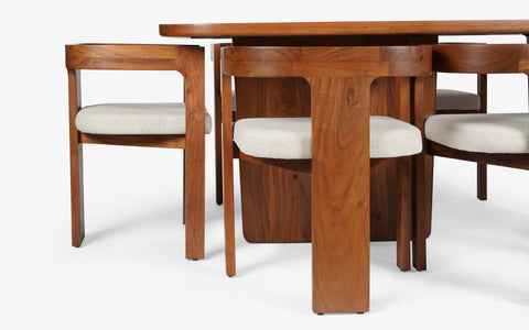 The Wooden Dining Ensemble