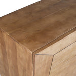 Load image into Gallery viewer, Modern Industrial Wooden Sideboard with Geometric Detailing
