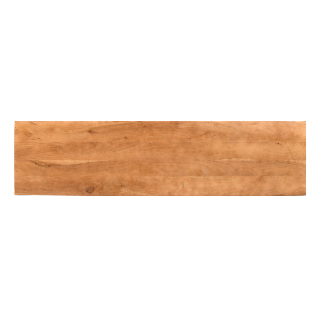 Modern Industrial Wooden Sideboard with Geometric Detailing