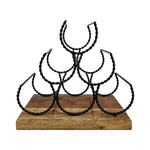 Load image into Gallery viewer, Modern Geometric Wine Rack – 6 Bottle Holder
