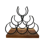 Load image into Gallery viewer, Modern Geometric Wine Rack – 6 Bottle Holder
