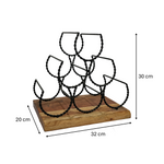 Load image into Gallery viewer, Modern Geometric Wine Rack – 6 Bottle Holder
