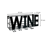 Load image into Gallery viewer, Wall-Mounted Wine Rack with Glass Holder
