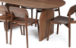 Load image into Gallery viewer, Contemporary Oval Dining Table with 6 Elegant Wooden Chairs
