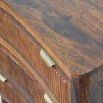 Load image into Gallery viewer, Retro-Inspired Wooden Chest of Drawers with Ribbed Detailing
