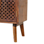 Load image into Gallery viewer, Lattice Design Wooden Storage Cabinet

