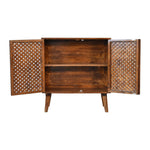 Load image into Gallery viewer, Lattice Design Wooden Storage Cabinet
