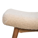 Load image into Gallery viewer, Upholstered Bench with Wooden Legs
