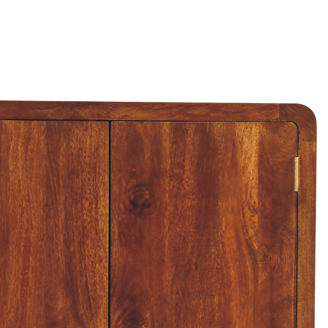 Rustic Charm Solid Wood Wardrobe