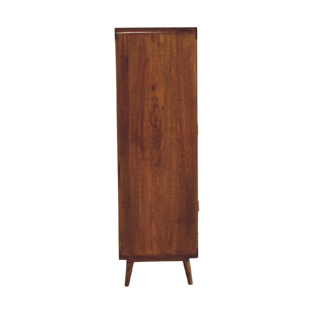 Rustic Charm Solid Wood Wardrobe