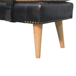 Load image into Gallery viewer, Mid-Century Modern Bench with Bouclé Cushion, Leather Base &amp; Strap Accents
