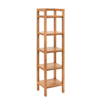 Load image into Gallery viewer, Slim Solid Wood 5-Tier Book Shelf
