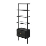 Load image into Gallery viewer, Contemporary Glass &amp; Metal bookcase
