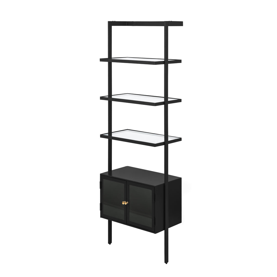Contemporary Glass & Metal bookcase