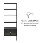 Load image into Gallery viewer, Contemporary Glass &amp; Metal bookcase
