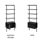 Load image into Gallery viewer, Contemporary Glass &amp; Metal bookcase
