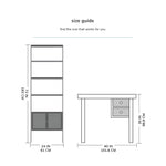 Load image into Gallery viewer, Contemporary Glass &amp; Metal bookcase
