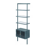 Load image into Gallery viewer, Contemporary Glass &amp; Metal bookcase
