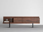 Load image into Gallery viewer, Nuvano Solid Wood Slatted Front TV Console
