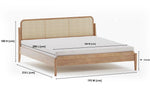 Load image into Gallery viewer, Cane-Back Wooden Bed Frame
