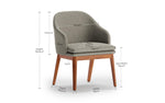 Load image into Gallery viewer, Elegant 6-Seater Wooden Dining Table Set with Upholstered Chairs
