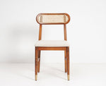 Load image into Gallery viewer, Solid Wood &amp; Rattan Cane Dining Chair
