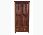 Load image into Gallery viewer, Classic Solid Wood Wardrobe with Elegant Carved Details and Dual Storage
