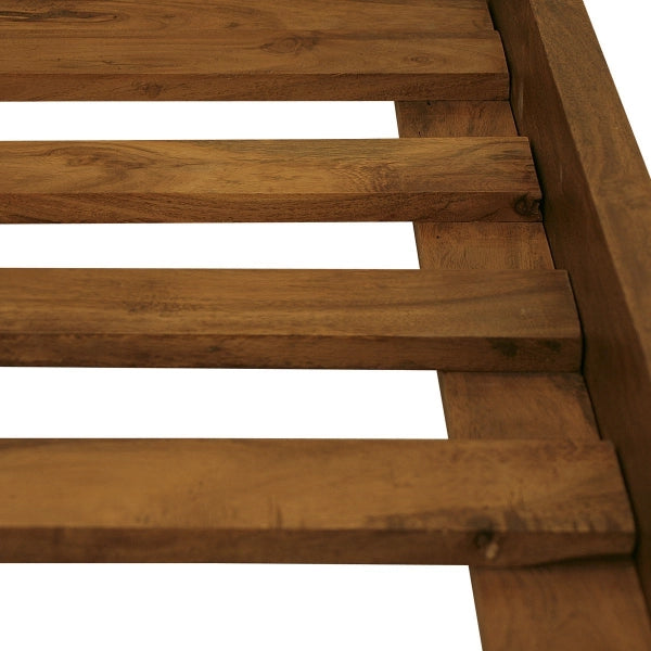 Rustic Solid Sheesham Wood Bed Frame with Natural Finish