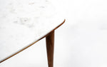 Load image into Gallery viewer, Elegant Marble and Wood Dining Table
