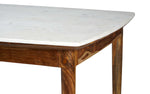 Load image into Gallery viewer, Elegant Marble and Wood Dining Table
