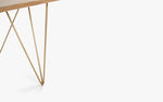 Load image into Gallery viewer, Modern Geometric Dining Table with Brass Legs
