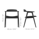 Load image into Gallery viewer, Minimalist Black Dining Chair
