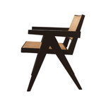 Load image into Gallery viewer, Chandigarh Chair – Natural Wooden Armchair with Handwoven Detailing
