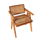 Load image into Gallery viewer, Chandigarh Chair – Natural Wooden Armchair with Handwoven Detailing
