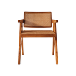 Load image into Gallery viewer, Chandigarh Chair – Natural Wooden Armchair with Handwoven Detailing
