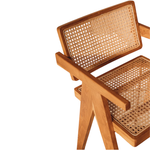 Load image into Gallery viewer, Chandigarh Chair – Natural Wooden Armchair with Handwoven Detailing
